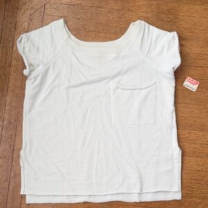 NWT Free People Movement Grey Opal Short Sleeve Pocket Top, large